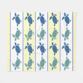 Viele Blauschildkröten Fleece wirbeln Blanket (Vorderseite (Horizontal))
