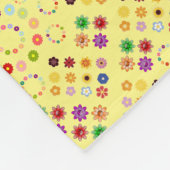 Viele Blume Fleecedecke (Ecke)
