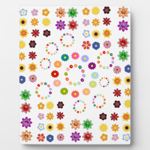 Viele Blume Fotoplatte