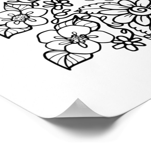 Viele Blume Poster (Ecke)