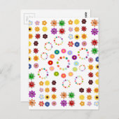 Viele Blume Postkarte (Vorne/Hinten)