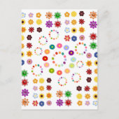 Viele Blume Postkarte (Vorderseite)