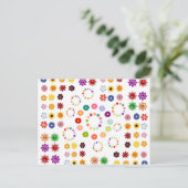 Viele Blume Postkarte (Stehend Vorderseite)
