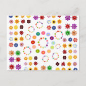 Viele Blume Postkarte (Vorderseite)