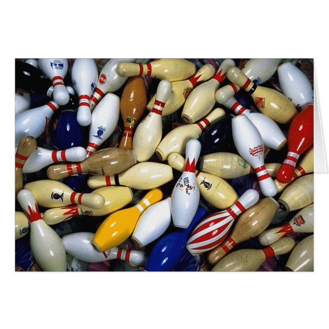 Viele Bowling-Buttone (Vorderseite (Horizontal))