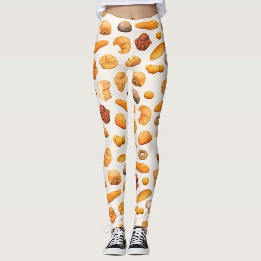 Viele Breads, Backwaren Leggings (Vorderseite)