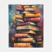Viele Bücher Fleecedecke (Vorderseite)