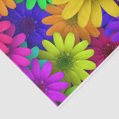 Viele bunte Daisy-Blume Seidenpapier (Ausschnitt)