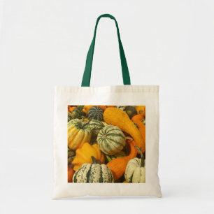 Viele bunte Gourds Tragetasche