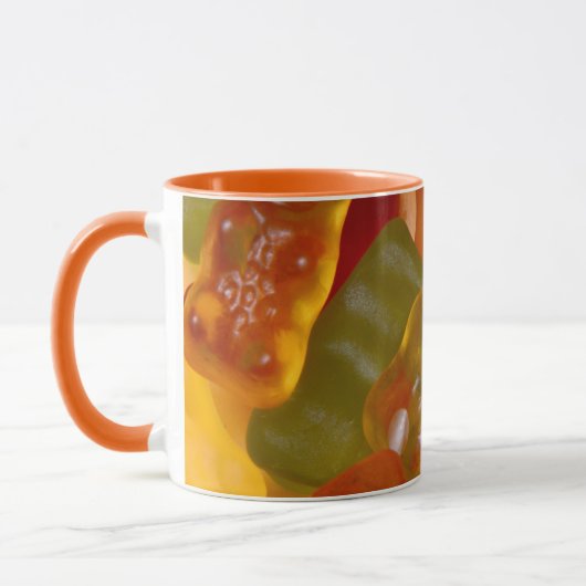 Viele bunte Gummibärchen Coffee Mug Tasse (Links)