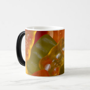 Viele bunte Gummibärchen Coffee Mug Verwandlungstasse