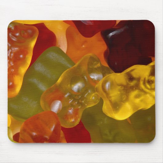 Viele bunte Gummibärchen Mousepad (Vorne)