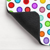 Viele bunten Kreise Mousepad (Ecke)