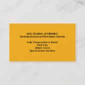 Viele Bus-Schulbus-Visitenkarte Visitenkarte (Rückseite)