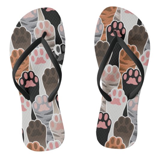 Viele Cat Paws Muster Badesandalen (Fußbett)