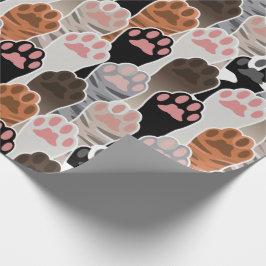Viele Cat Paws Muster Geschenkpapier