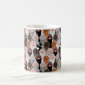 Viele Cat Paws Muster Kaffeetasse (Mittel)