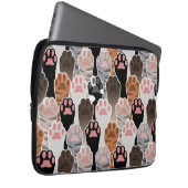 Viele Cat Paws Muster Laptopschutzhülle (Vorne Rechts)