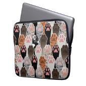 Viele Cat Paws Muster Laptopschutzhülle (Vorderseite Links)