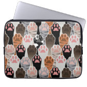 Viele Cat Paws Muster Laptopschutzhülle (Vorderseite)