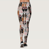 Viele Cat Paws Muster Leggings (Rückseite)