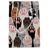 Viele Cat Paws Muster Mittlere Geschenktüte (Vorderseite)
