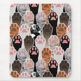 Viele Cat Paws Muster Mousepad