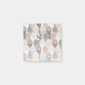 Viele Cat Paws Muster Post-it Klebezettel (Vorderseite)