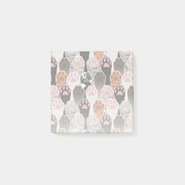 Viele Cat Paws Muster Post-it Klebezettel