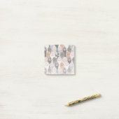 Viele Cat Paws Muster Post-it Klebezettel (Auf Schreibtisch)