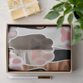 Viele Cat Paws Muster Seidenpapier (Geschenk)
