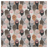 Viele Cat Paws Muster Stoff (Muster)