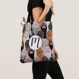 Viele Cat Paws Muster Tasche