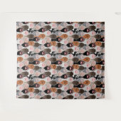 Viele Cat Paws Muster Wandteppich (Vorderseite (Horizontal))