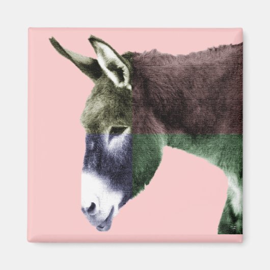 Viele Colors Burro - Color Me Wild Animal Lovers Magnet (Vorne)