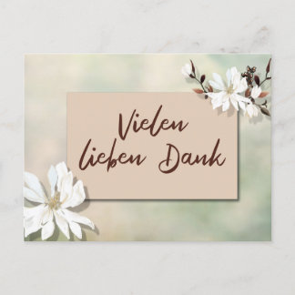 Viele Dank Grußkarte Postkarte