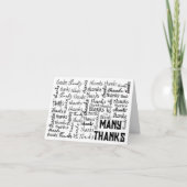 Viele DANKE Word Cloud (Vorderseite)