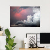 Viele Dinge in den Wolken Poster (Heimbüro)