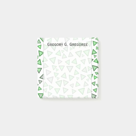 Viele Dreiecke färbten verschiedene Farbschattieru Post-it Klebezettel (Vorderseite)