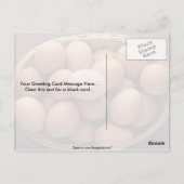 Viele Eier im Korb Postkarte (Rückseite)