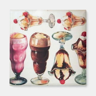 viele Eissundaen Magnet
