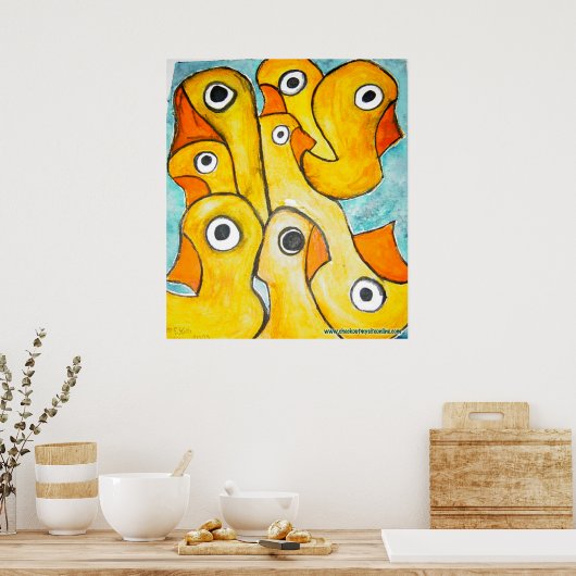 Viele Enten Poster (Küche)