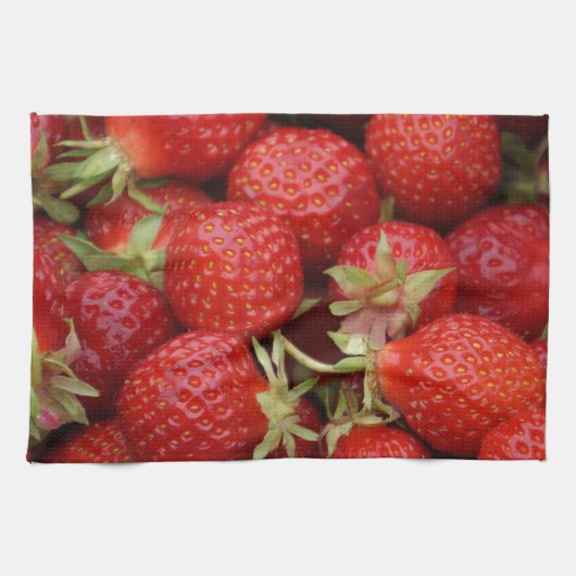 Viele Erdbeeren Handtuch (Horizontal)