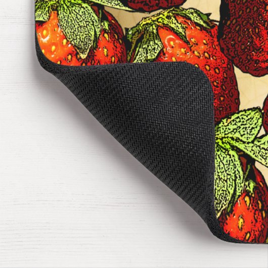 Viele Erdbeeren Mousepad (Ecke)