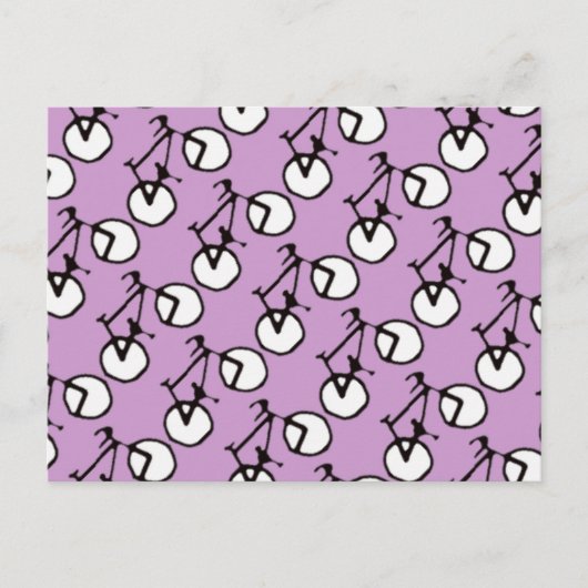 viele Fahrräder Postkarte (Vorderseite)