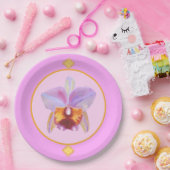 Viele Farben, ein Orchideenpapier-Teller Pappteller (Party)