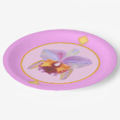 Viele Farben, ein Orchideenpapier-Teller Pappteller (Schrägansicht)