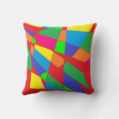 Viele Farben kushion rot-gelb Kissen (Rückseite)