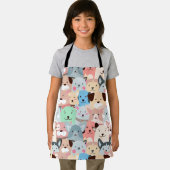 Viele farbenfrohe Hunde Design Schürze (Insitu)