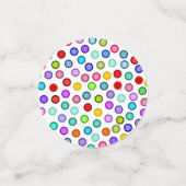 Viele farbenfrohe Kreise Tischkonfetti Konfetti (Klein Vorderseite)